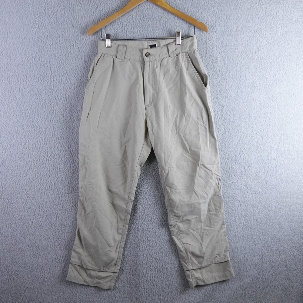 The North Face Mens Tan Nylon Hiking Pants Straight Leg Khaki Size 30 Camping